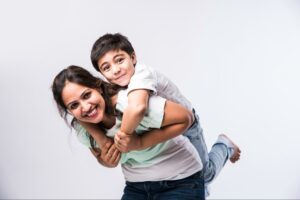 A mother overcoming her own parentification trauma by allowing her child to be a child.